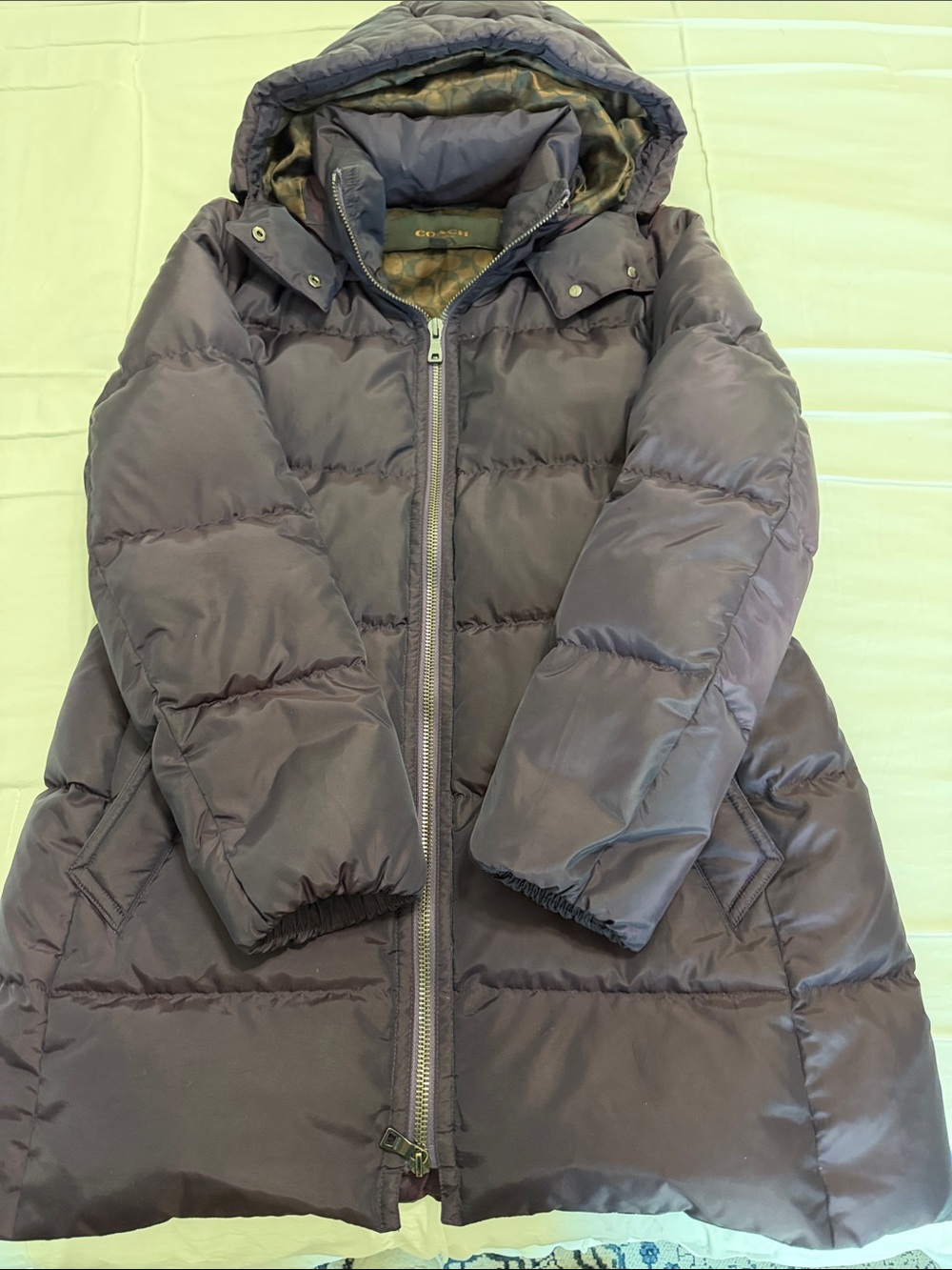Coach Puffer Coat with Removable Hood